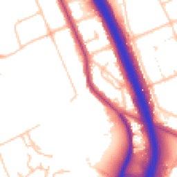 Daytime road noise heatmap for SE3 0DX
