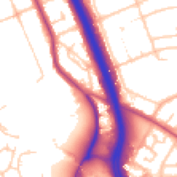Daytime road noise heatmap for SE3 0DY