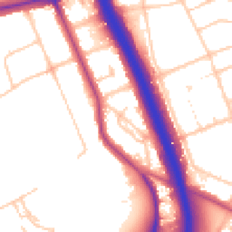 Daytime road noise heatmap for SE3 0EA