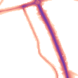 Night-time road noise heatmap for SE3 0EE