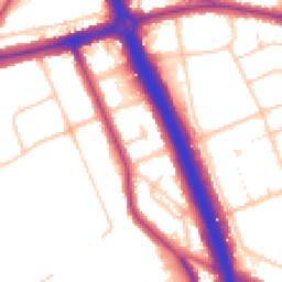 Daytime road noise heatmap for SE3 0EG