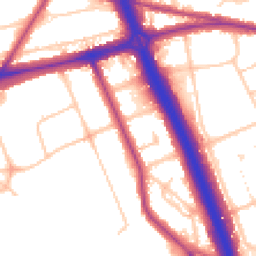 Daytime road noise heatmap for SE3 0EQ