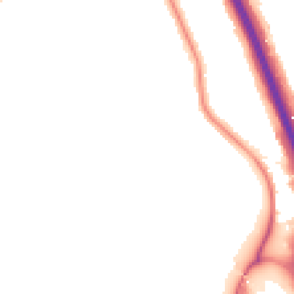 Night-time road noise heatmap for SE3 0EY