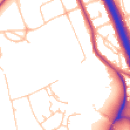 Daytime road noise heatmap for SE3 0EZ