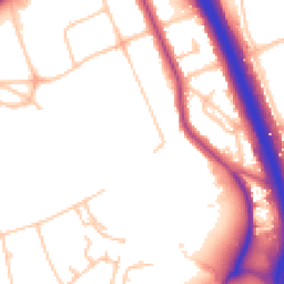 Daytime road noise heatmap for SE3 0HA
