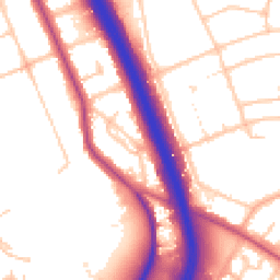 Daytime road noise heatmap for SE3 0JE