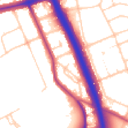 Daytime road noise heatmap for SE3 0JH