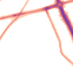 Night-time road noise heatmap for SE3 0PD