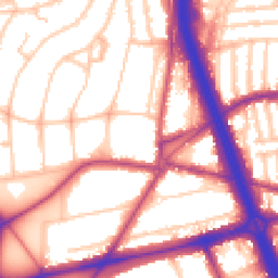Daytime road noise heatmap for SE3 7AD