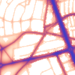 Daytime road noise heatmap for SE3 7AW