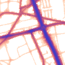 Daytime road noise heatmap for SE3 7BG