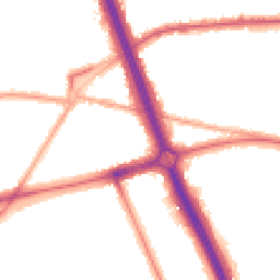 Night-time road noise heatmap for SE3 7DF