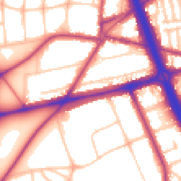 Daytime road noise heatmap for SE3 7HS