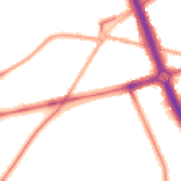 Night-time road noise heatmap for SE3 7HS