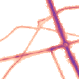 Night-time road noise heatmap for SE3 7JH