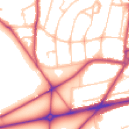 Daytime road noise heatmap for SE3 7PU
