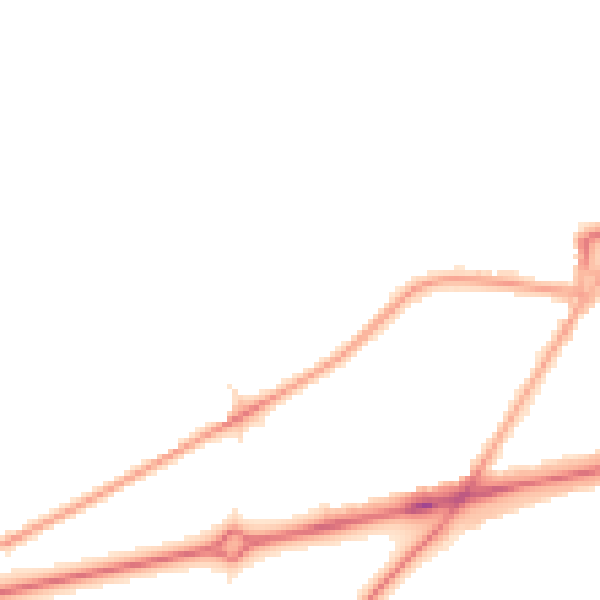 Night-time road noise heatmap for SE3 7PU