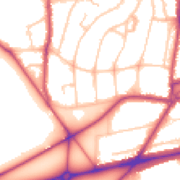 Daytime road noise heatmap for SE3 7PZ