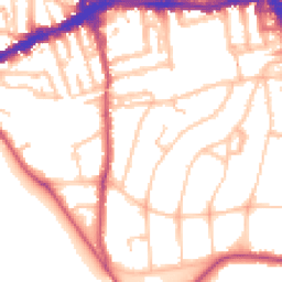 Daytime road noise heatmap for SE3 7RQ