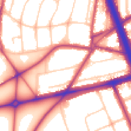 Daytime road noise heatmap for SE3 7TD