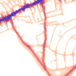 Daytime road noise heatmap for SE3 7UG