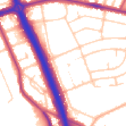 Daytime road noise heatmap for SE3 8HN