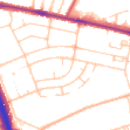 Daytime road noise heatmap for SE3 8JD