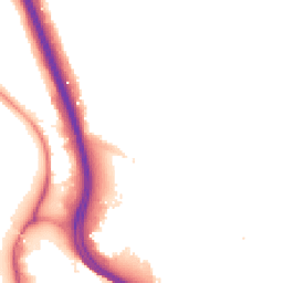 Night-time road noise heatmap for SE3 8NA
