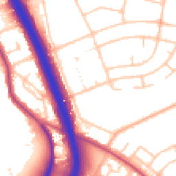 Daytime road noise heatmap for SE3 8PA