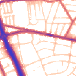 Daytime road noise heatmap for SE3 8SD