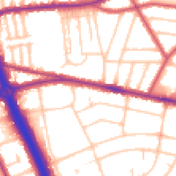 Daytime road noise heatmap for SE3 8SE