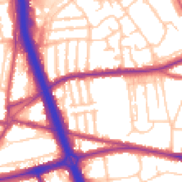 Daytime road noise heatmap for SE3 8TN