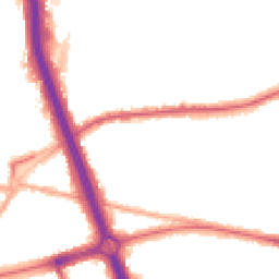 Night-time road noise heatmap for SE3 8TN