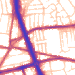 Daytime road noise heatmap for SE3 8TU