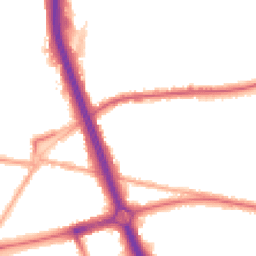 Night-time road noise heatmap for SE3 8TU