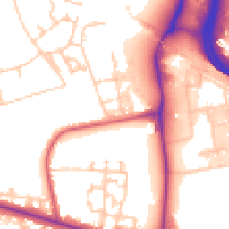 Daytime road noise heatmap for SE3 9BT