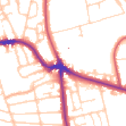 Daytime road noise heatmap for SE3 9DJ