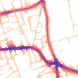 Daytime road noise heatmap for SE3 9HT
