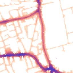 Daytime road noise heatmap for SE3 9HY