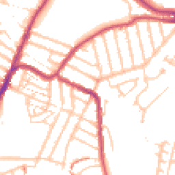 Daytime road noise heatmap for SE4 1AB