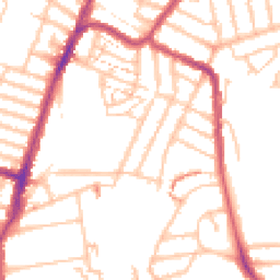 Daytime road noise heatmap for SE4 1AJ