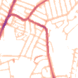 Daytime road noise heatmap for SE4 1AQ