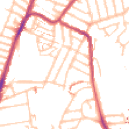 Daytime road noise heatmap for SE4 1AR