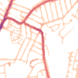 Daytime road noise heatmap for SE4 1BB