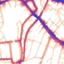 Daytime road noise heatmap for SE4 1BD