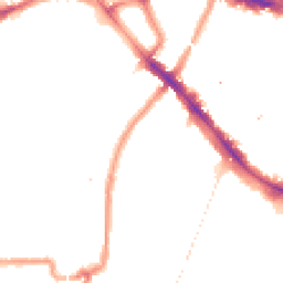 Night-time road noise heatmap for SE4 1BD