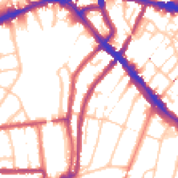 Daytime road noise heatmap for SE4 1BN