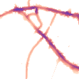 Night-time road noise heatmap for SE4 1BP