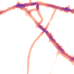 Night-time road noise heatmap for SE4 1BW