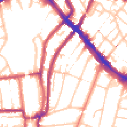 Daytime road noise heatmap for SE4 1DD
